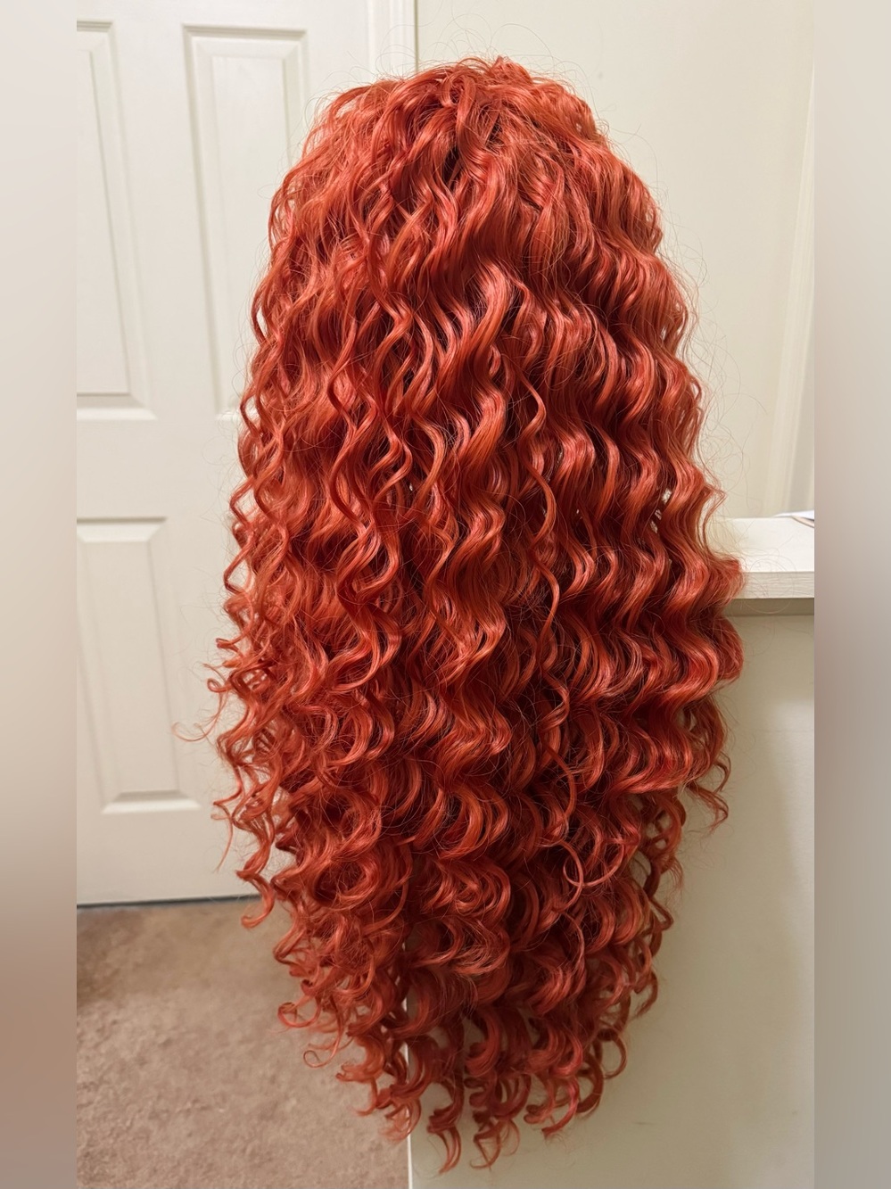 WOW! Vibrant Red Curls * Costume Wig NWT